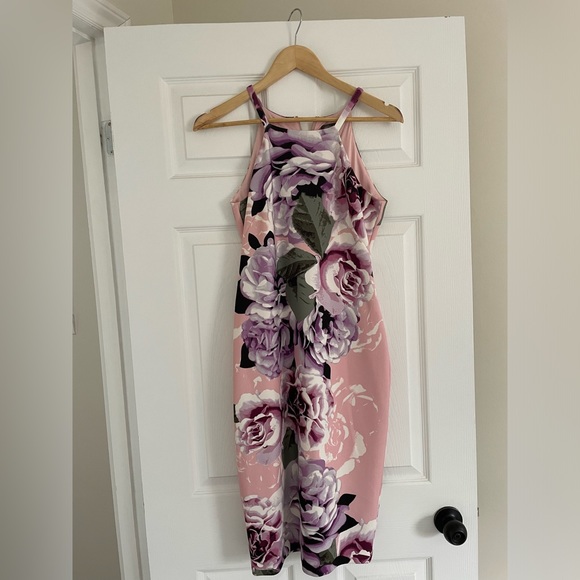 Floral Halter Dress - Picture 1 of 3